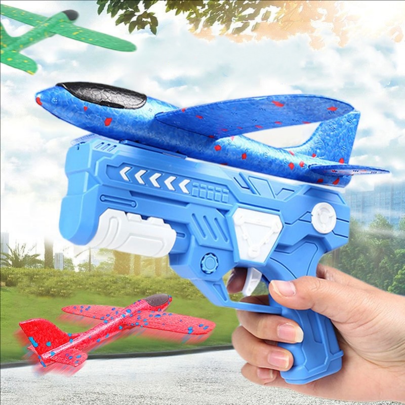 Catapult Launcher Toy - Avión de espuma brillante, lanzador de