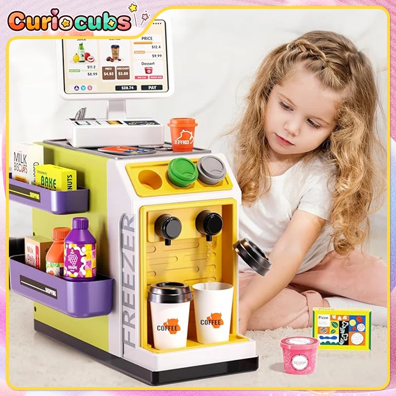 Toy Cash Register - Mini Supermercado, Caja Registradora de Simulación,